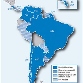 نقشه گارمین امریکای جنوبی